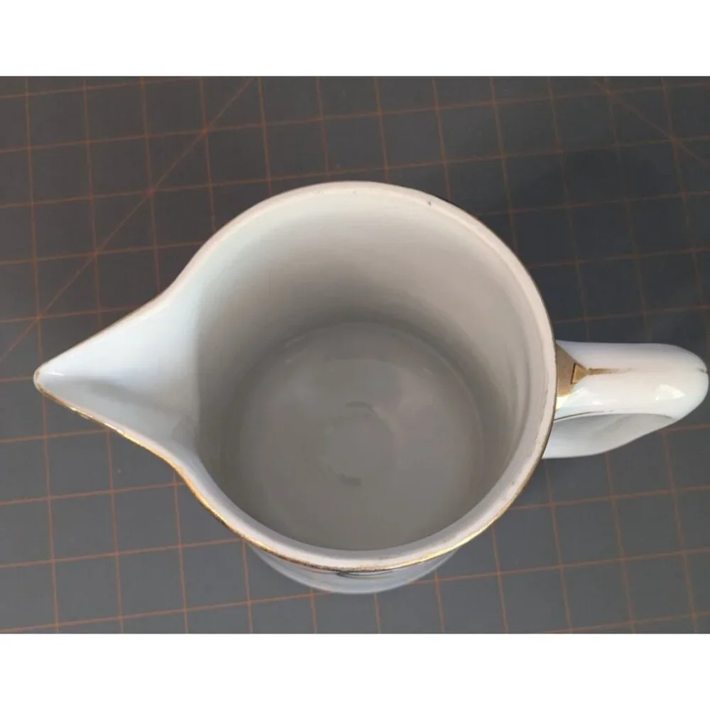 Noritake Azalea Porcelain Pitcher 28oz Floral Gold Trim 5.75" Japan Juice jug mi - Picture 3 of 15